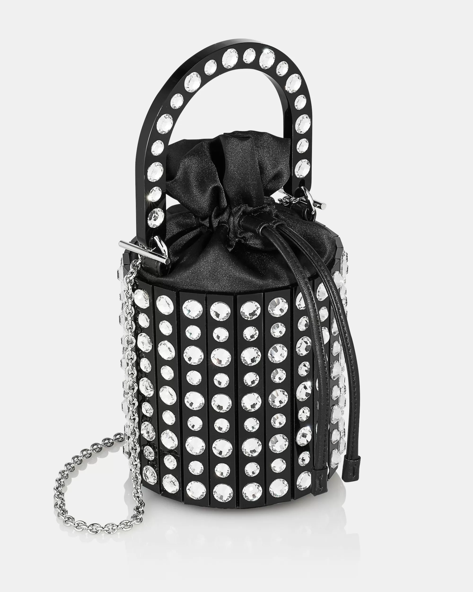 Aquazzura Ari Crystal Mini Bucket Bag | Shoulder Bags