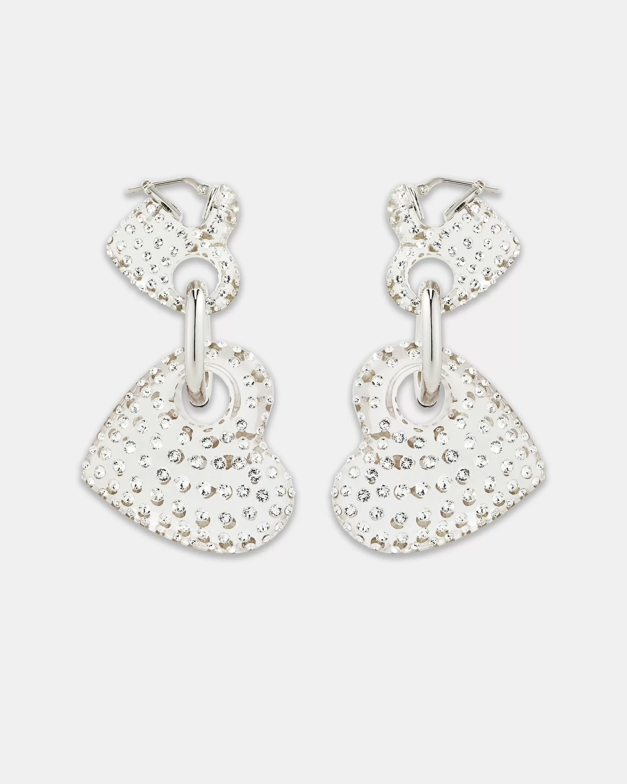 Aquazzura Crystal Love Earrings | Jewelry