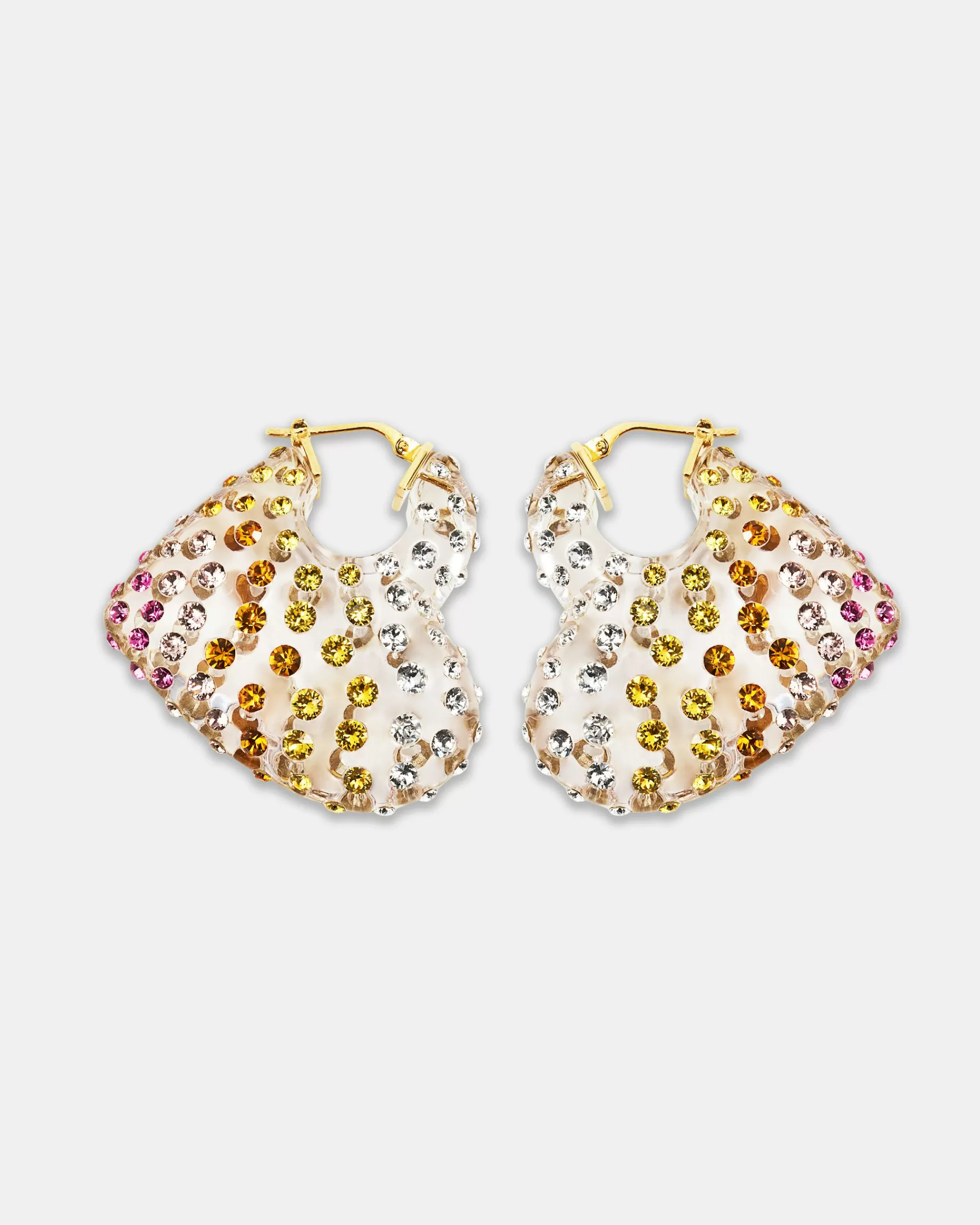 Aquazzura Crystal Love Hoops | Jewelry