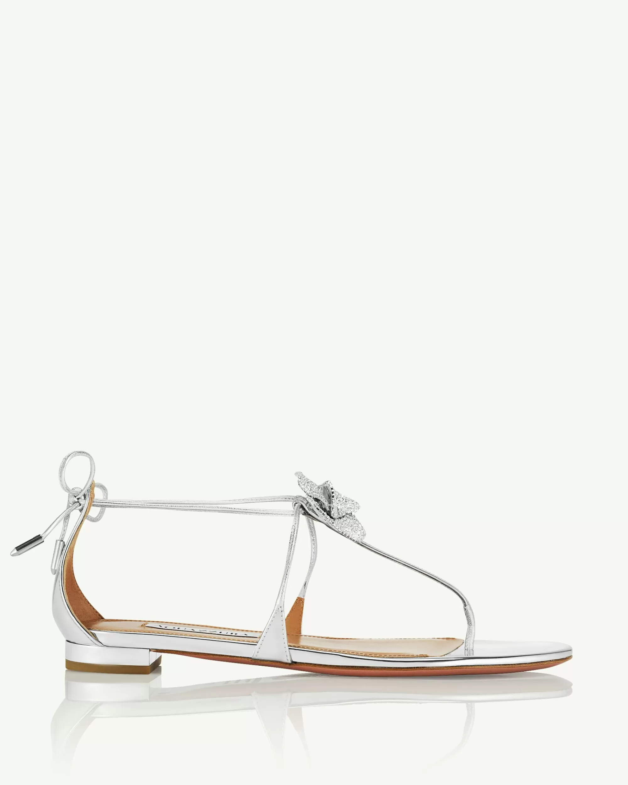 Aquazzura Crystal Orchid Sandal Flat | Sandals | Flats