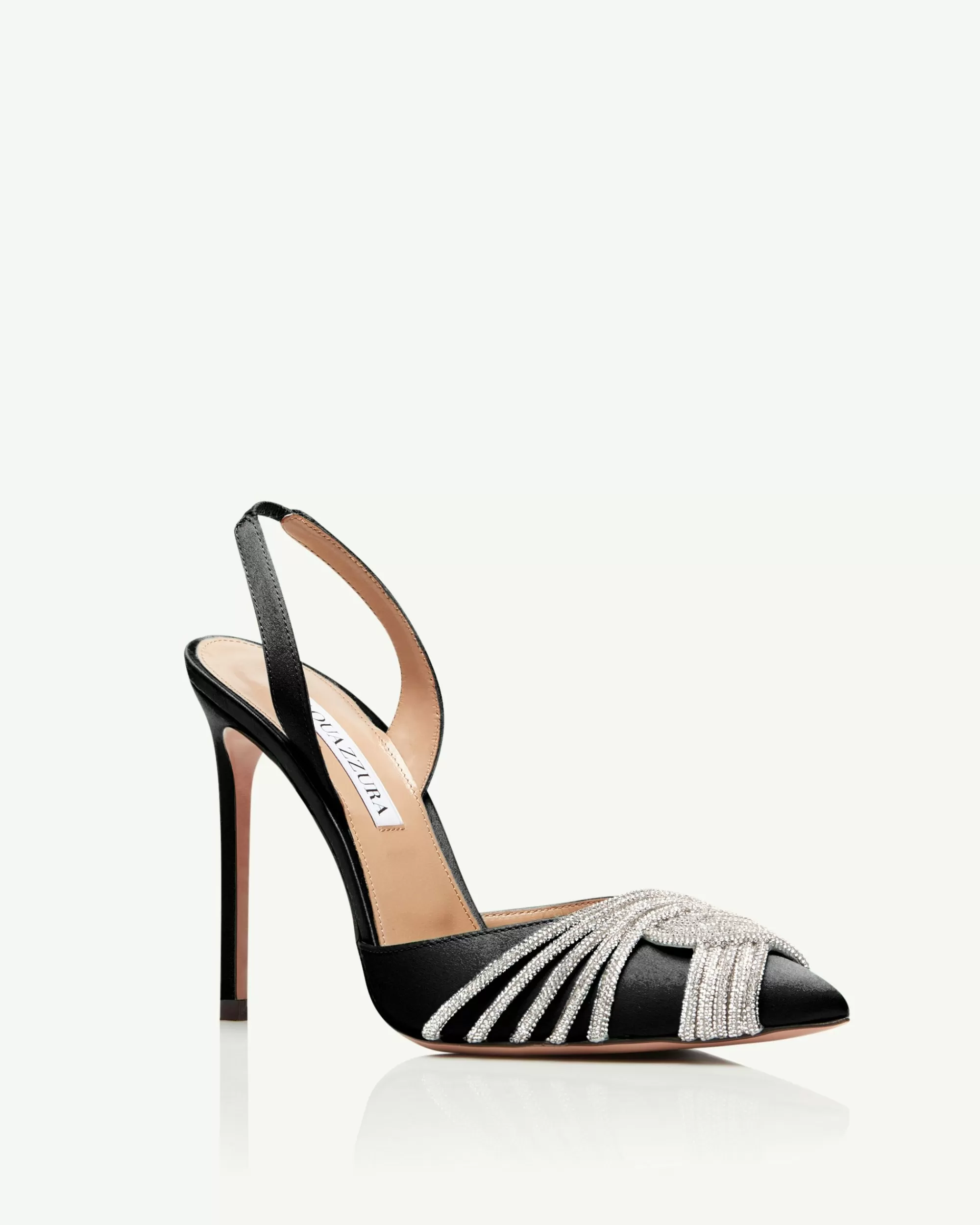 Aquazzura Gatsby Sling Satin 105 | Pumps | Essentials