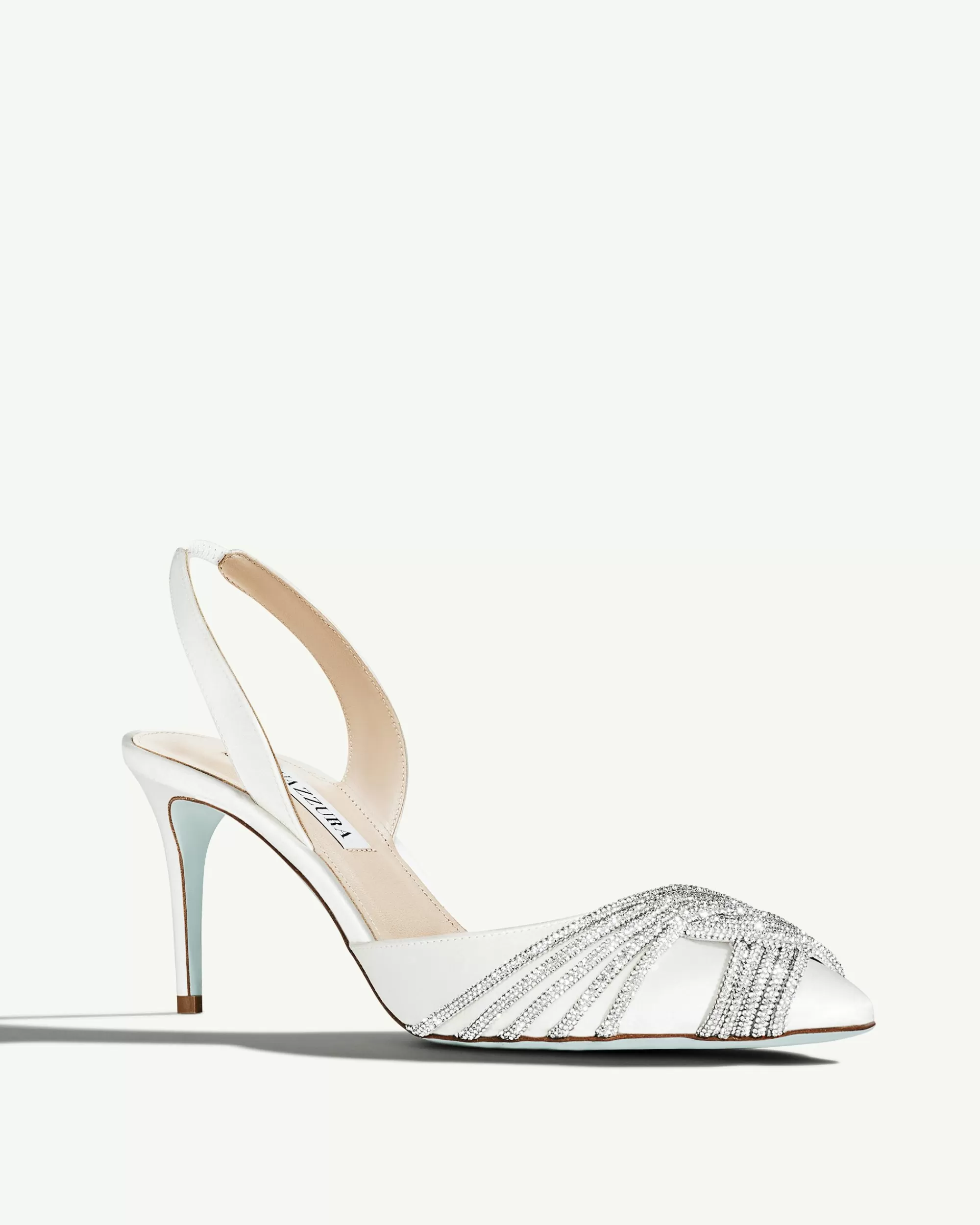 Aquazzura Gatsby Sling Satin 75 | Pumps | Bridal