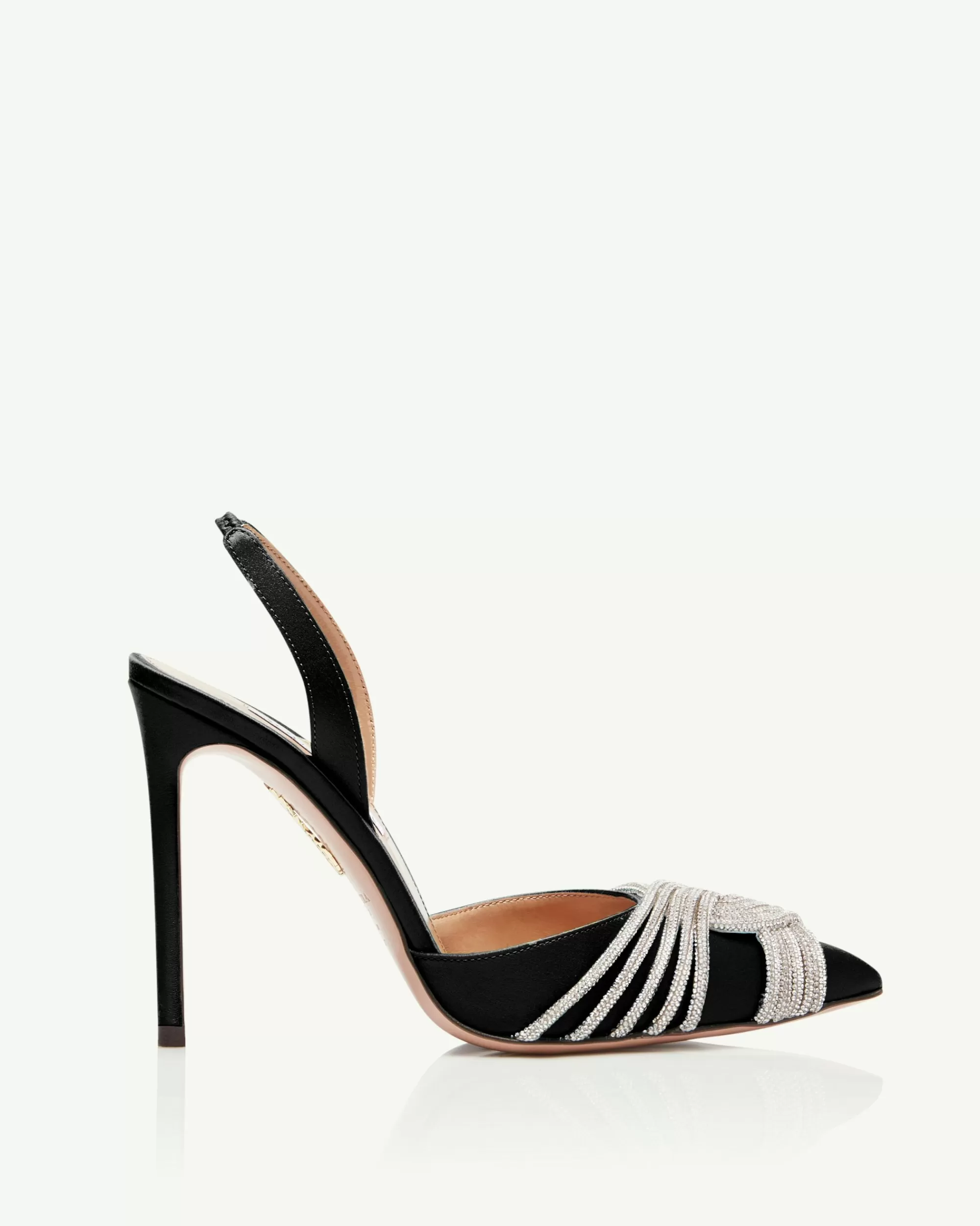 Aquazzura Gatsby Sling Satin 105 | Pumps | Essentials