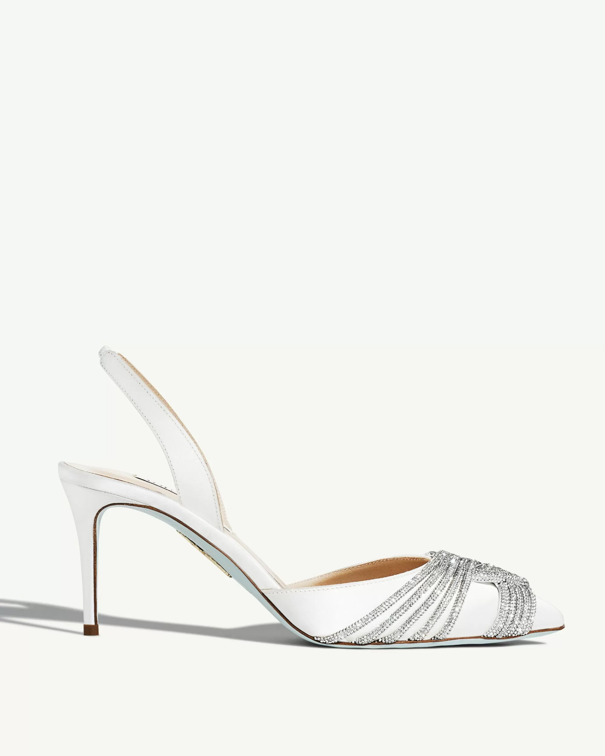 Aquazzura Gatsby Sling Satin 75 | Pumps | Bridal