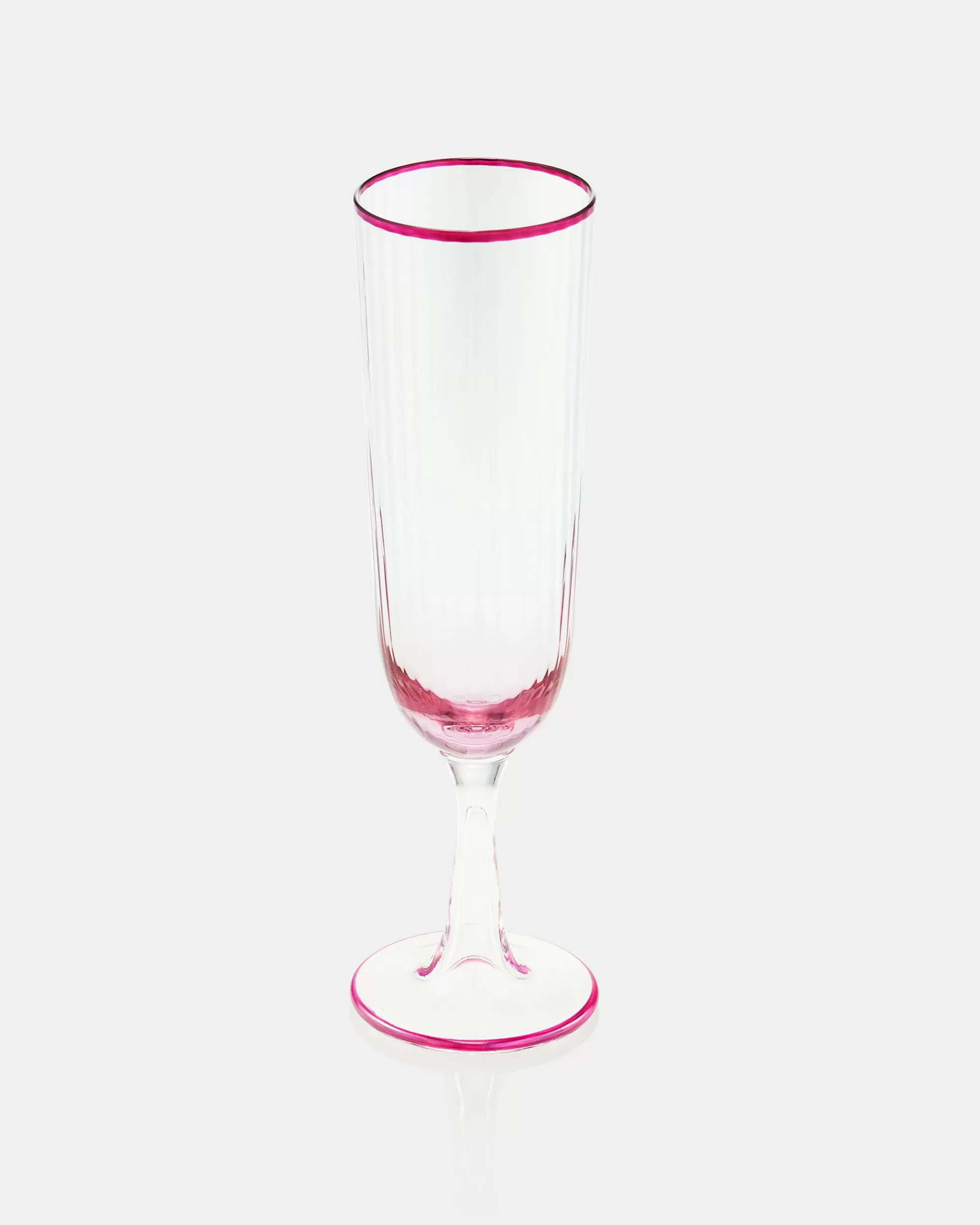 Aquazzura Striped Flute Glass | Glassware