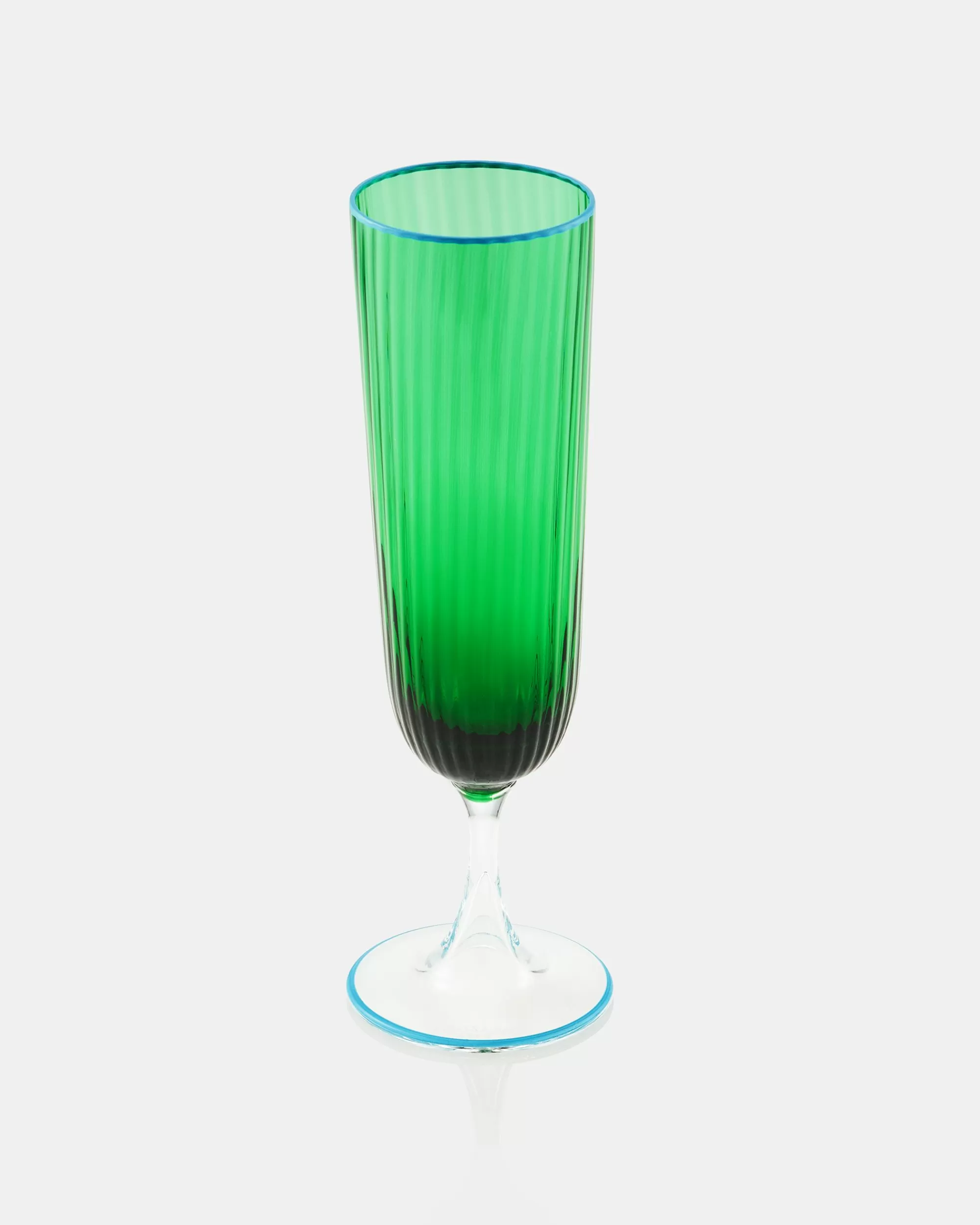 Aquazzura Striped Flute Glass | Glassware