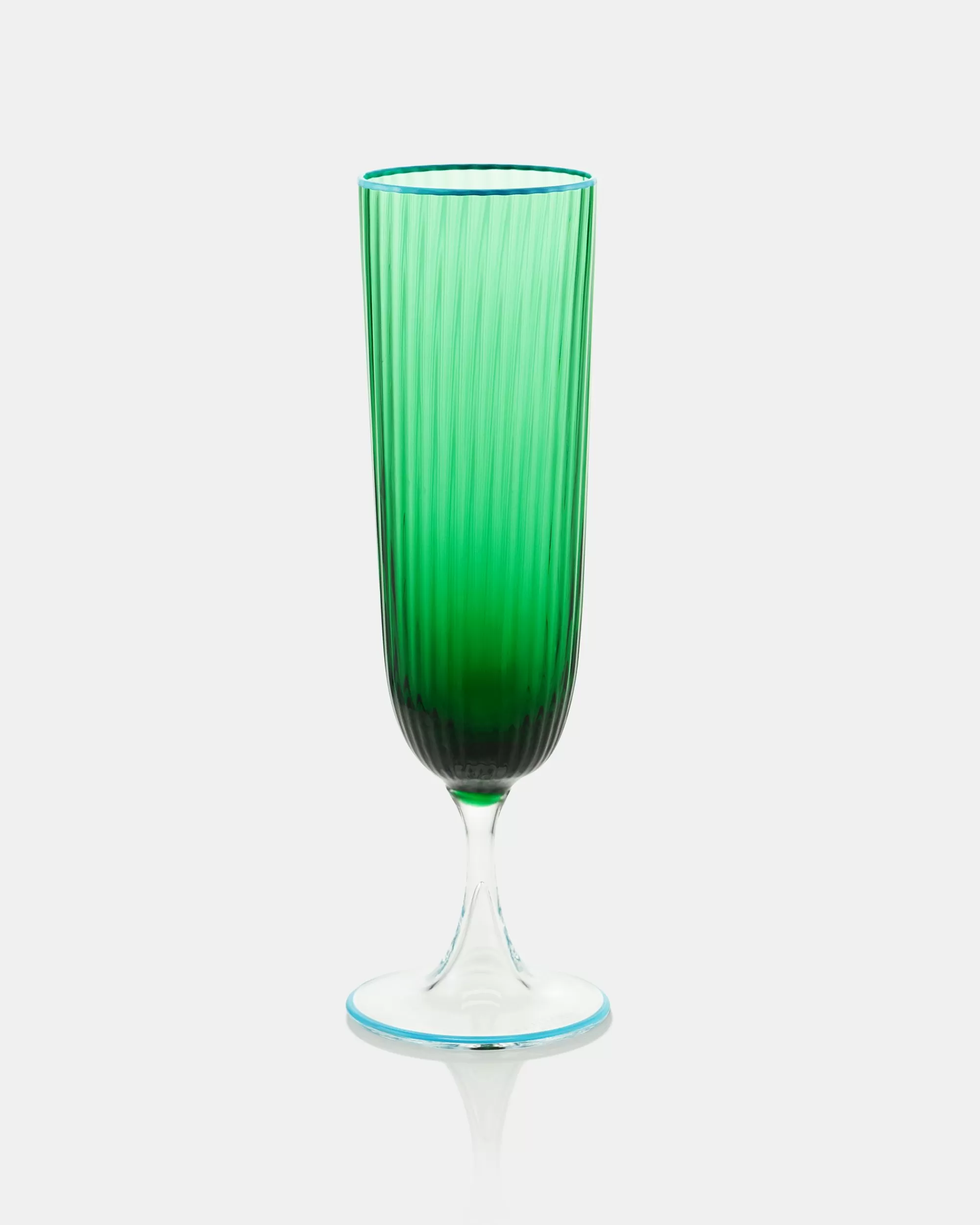 Aquazzura Striped Flute Glass | Glassware