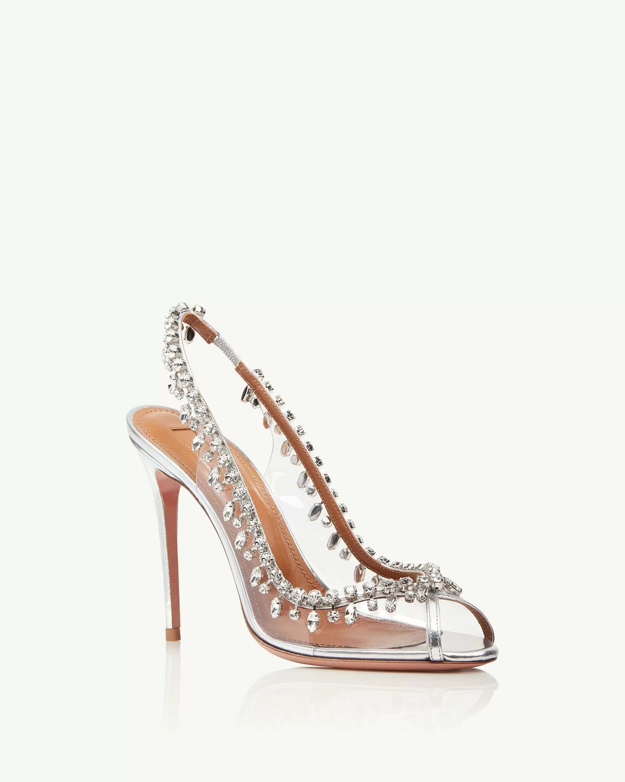 Aquazzura Temptation Crystal Sandal 105 | Sandals | Bridal